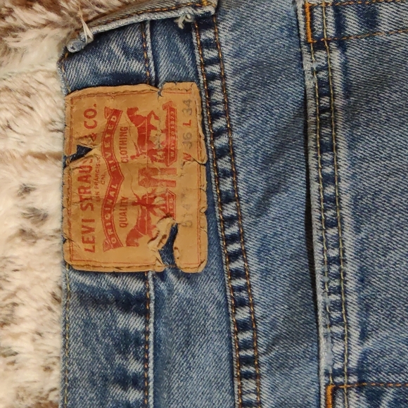 Levi's 514 Straight Jeans 36x34 - Picture 4 of 7